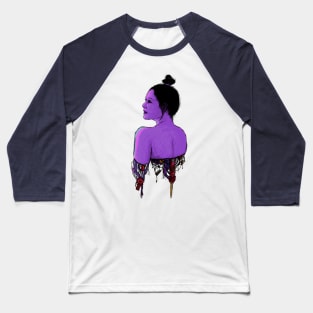 Cyberpunk Girl Baseball T-Shirt